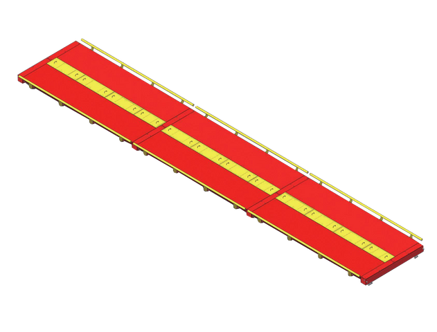 YTCE-80t Low Profile Truck Scale with guardrail