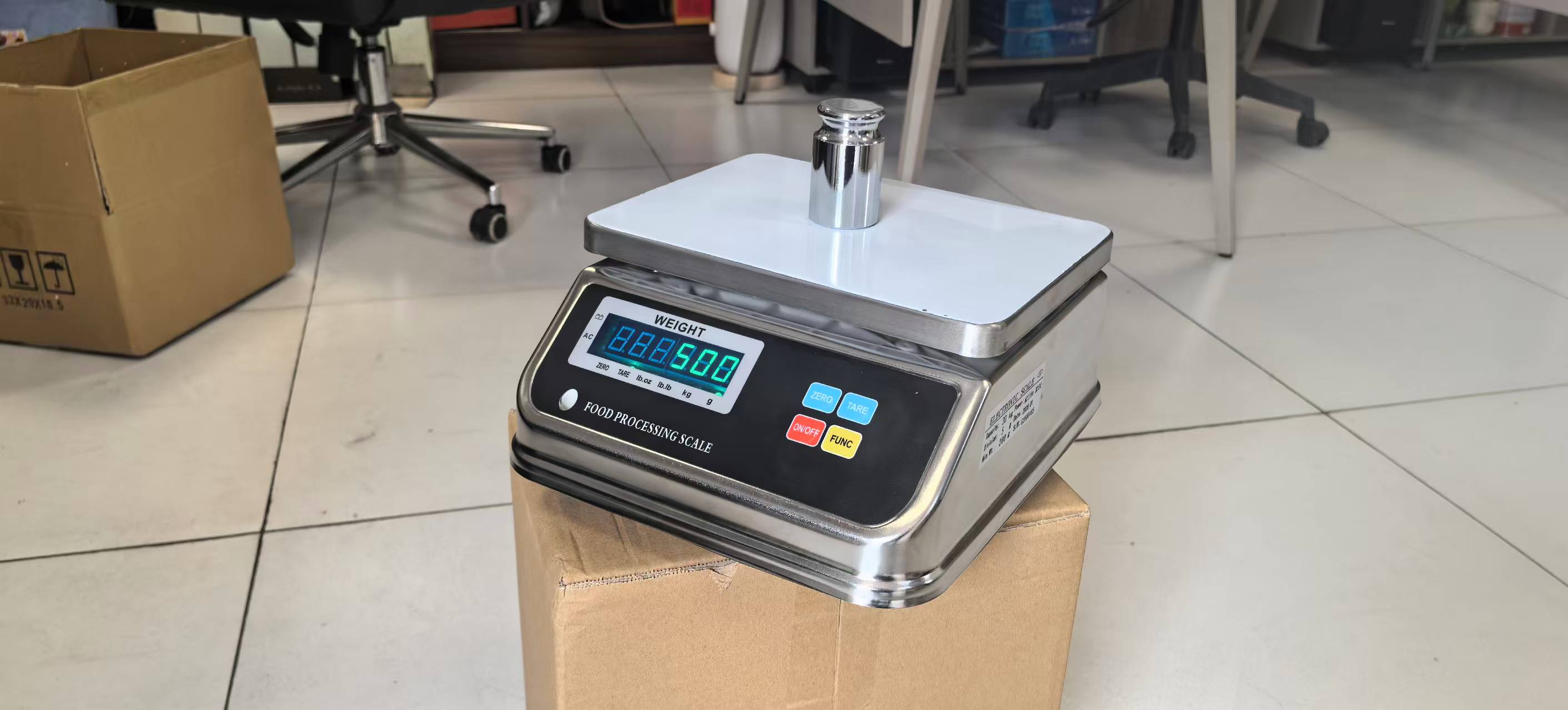 D6 Austenitic stainless  steel weighing scale waterproof scale 304 stainless steel food waterproof scale IP68