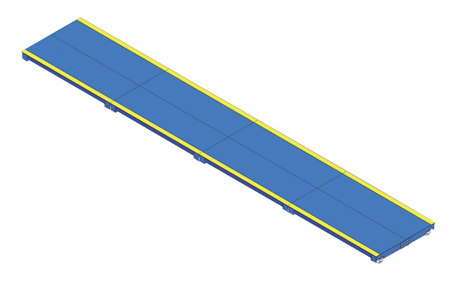 Automated Low Profile Truck Scale For App Weigh