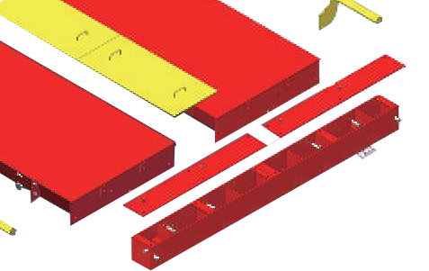 YTCE-80t Low Profile Truck Scale with guardrail