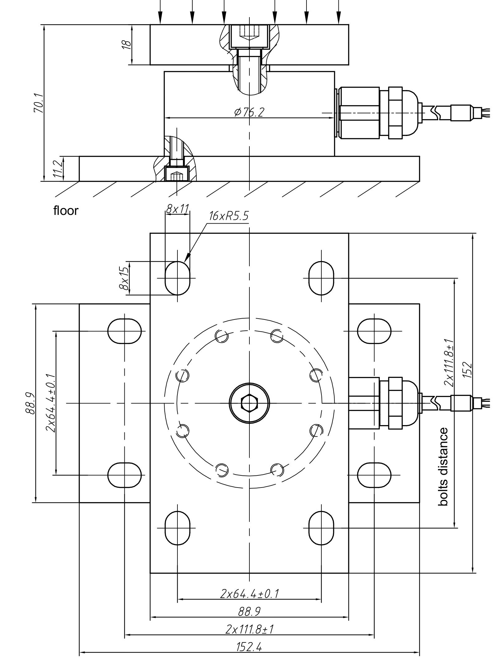 CUA Load cell for LD3 load cell LD360 load cell to instead of KM load cell for kettle load cell 2klb